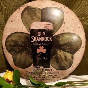 Old Shamrock 12" tin sign